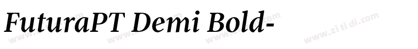 FuturaPT Demi Bold字体转换
